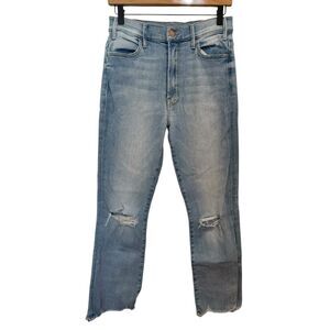 Mother Jeans The Hustler Ankle Chew Petal Plucker Size 27